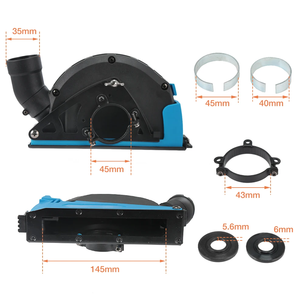 

Universal Surface Cutting Dust Shroud For Angle Grinder 4 Inch to 5 Inch Dust Collector Attachment Cover Tool Durable