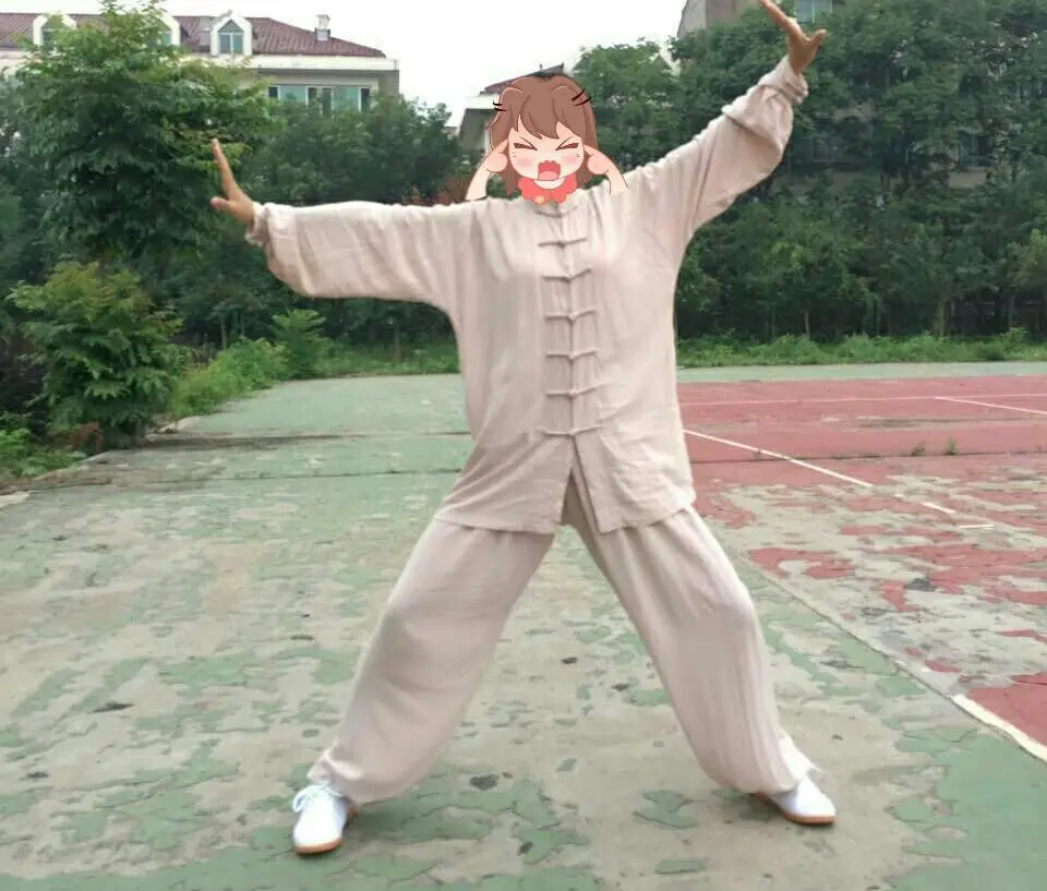 Унисекс высокое качество Чистый хлопок Тай Чи Кунг фу Униформа одежда шаолин ушу