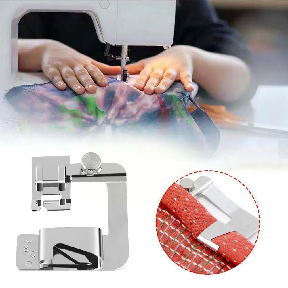 

1PC Domestic Sewing Machine Foot Presser Rolled Hem Feet Set 6/9/13/16/19/22/25mm For Brother Singer Sewing Machine Accesso R0X3