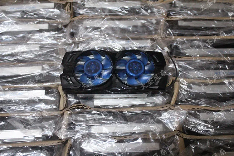 

Original hd7750 / 6750 43mm half height knife card radiator video card fan