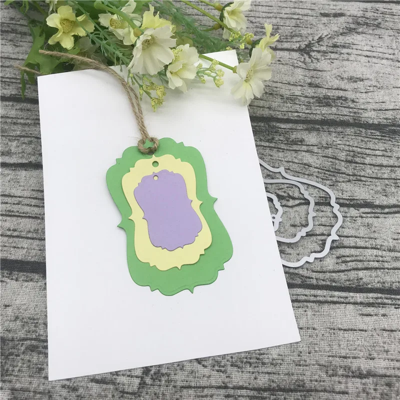 Подвесная бирка бумажные металлические штампы трафареты для сделай сам