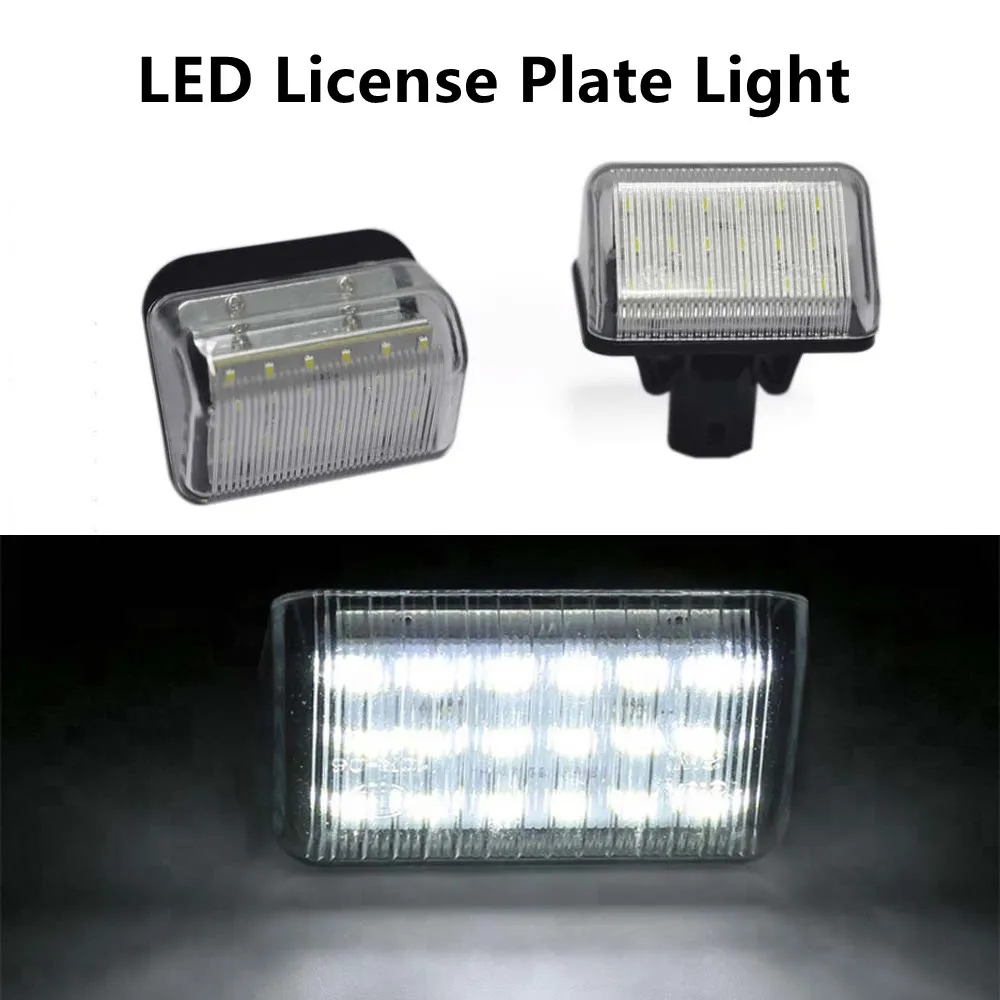 

2Pcs LED Number License Plate Light Lamp No Error For Mazda Protege MPV Tribute Miata Mx5 mk2 Ford Escape Mercury Mariner