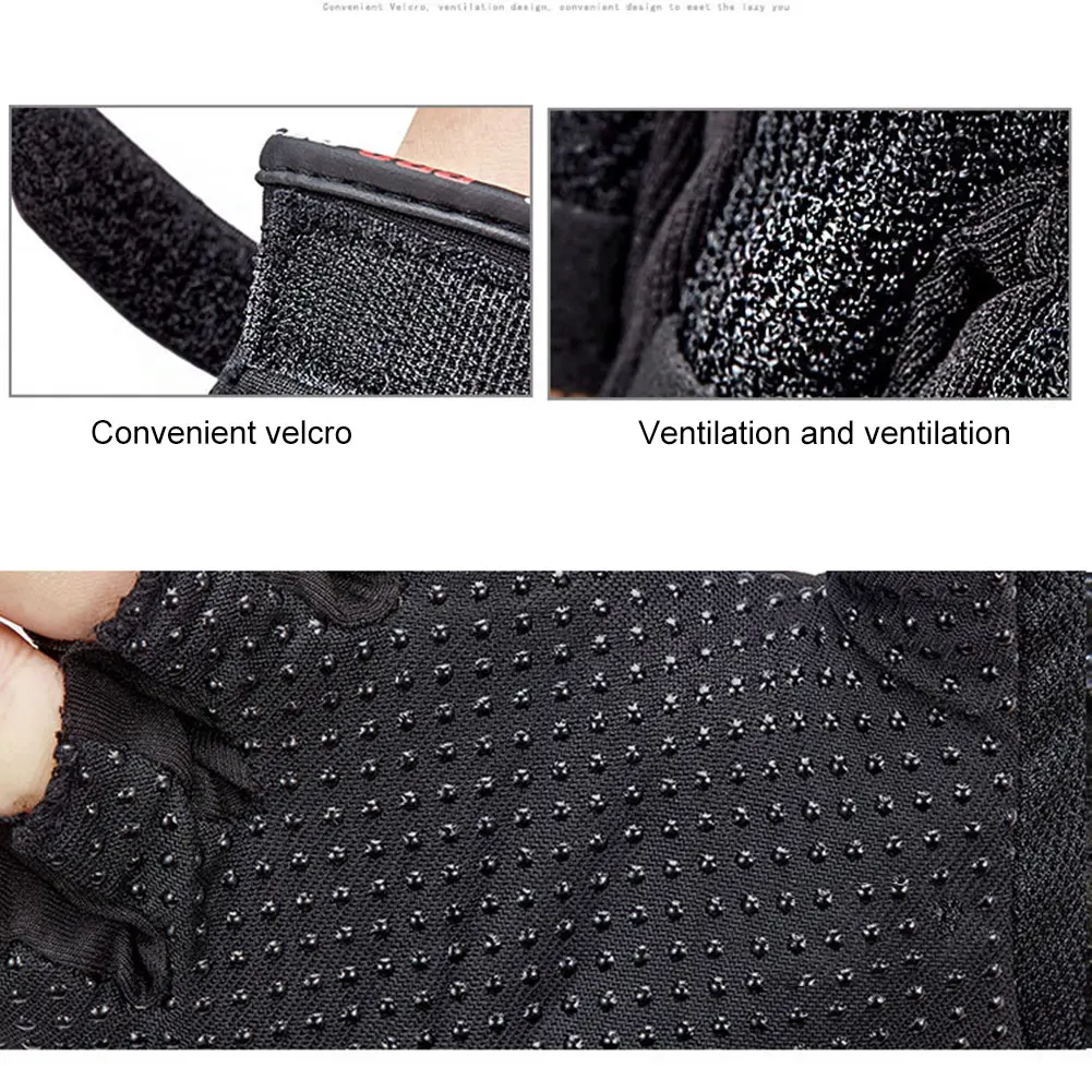 

Newly 1 Pair Casual Men Women Half-finger Gloves Motorcycle Protective Gloves Racing Cross Country Glove DO99