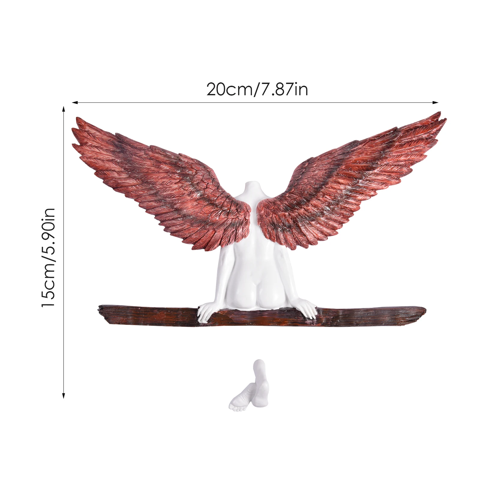 

Angel Art Sculpture Wall Decoration 3D Statue For Living Room Bedroom Decoration Home Decor Garden Statue Artwork Angel Wings
