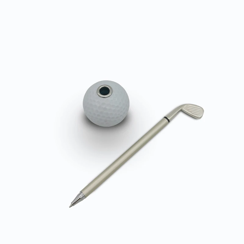 Новинка шариковая ручка с маленьким шариком для гольфа держатель черными