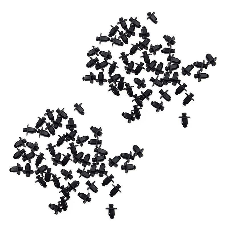 100 шт Черный Автомобильный капот зажим для решетки пуш ап Тип Фиксатор заклепки