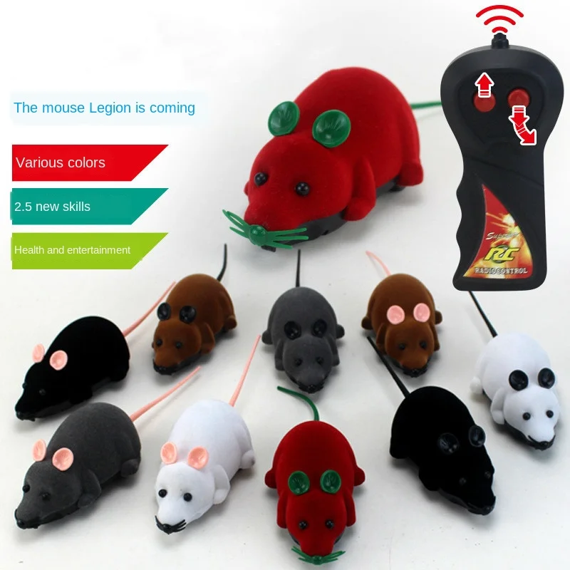 

8 Colors Wireless Remote Control RC Electronic Rat Mouse Mice Toy For Cat Puppy Gift