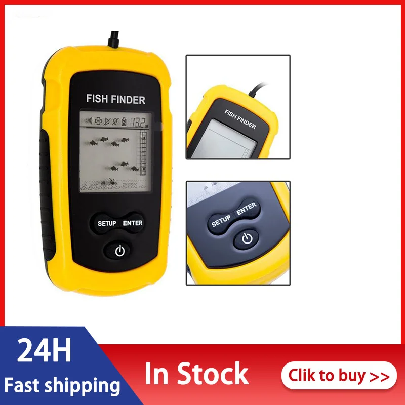 Рыболокатор умный портативный глубинный рыболокатор с проводным гидролокатором