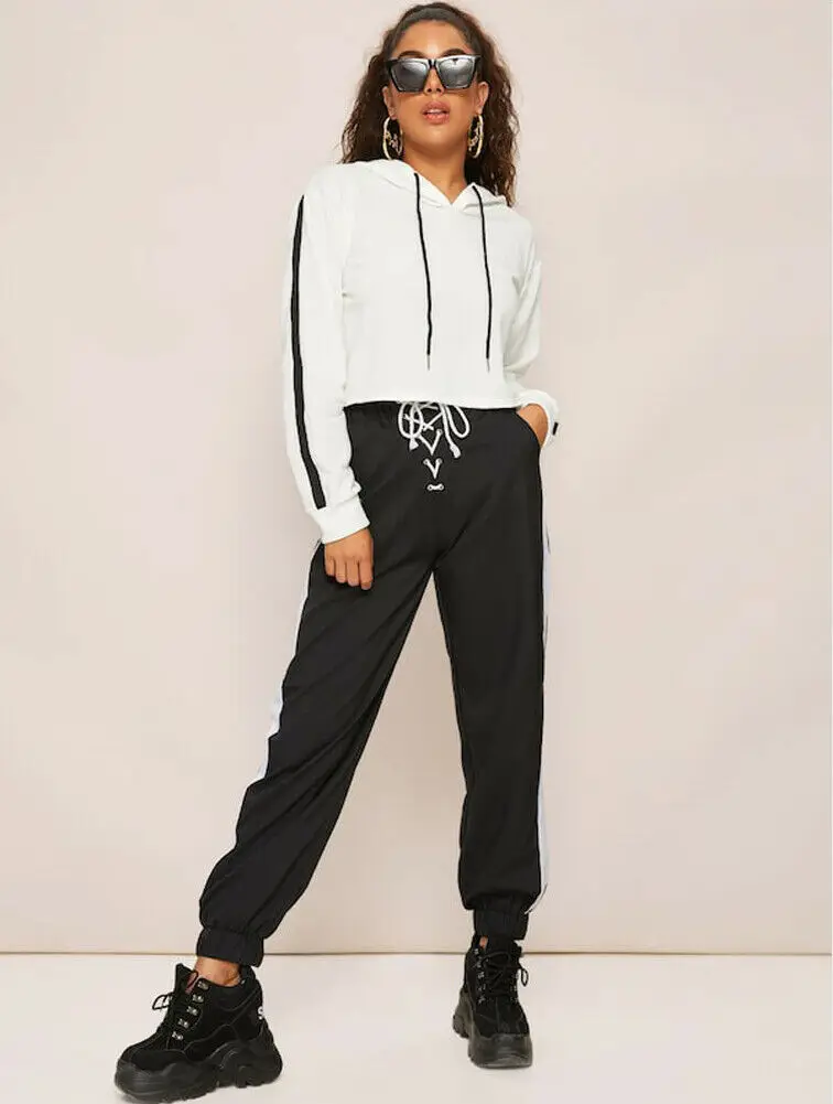 Брюки женские повседневные однотонные спортивные штаны султанки с завышенной