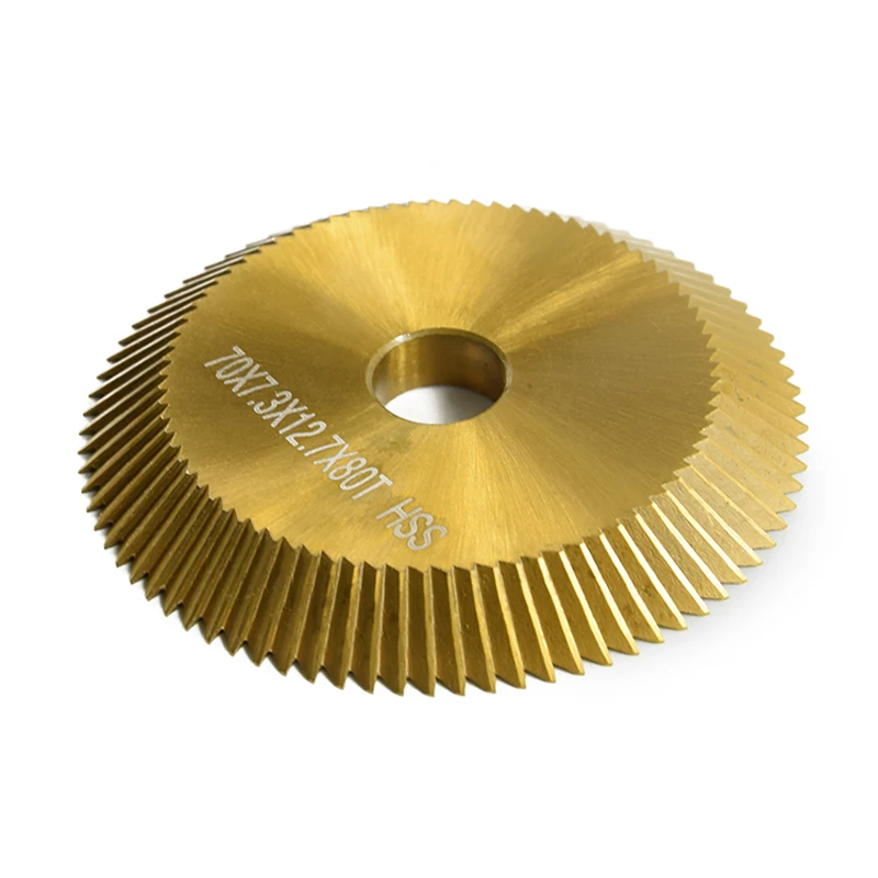 Двухсторонняя зубчатая пила 80T с титановым покрытием для резки ключей |