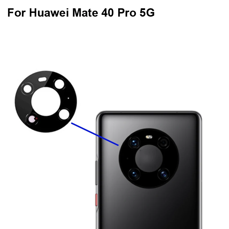 

Комплект из 2 предметов высокого качества для Huawei мате 40 Pro 5G заднее стекло объектива камеры заднего вида испытаний хорошо подходит для Huawei ...