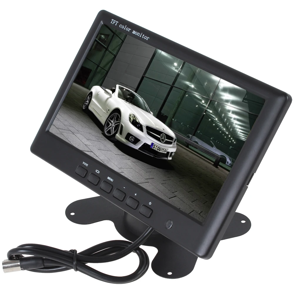 HD 800x480 супер тонкий 7 дюймовый цветной TFT LCD 2 канала видео вход автомобильный
