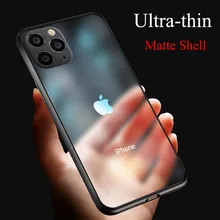 Lovebay 0,26 мм Ультратонкий матовый чехол для телефона iPhone 7 8 6 6s Plus 11 Pro X XR XS Max 5S SE прозрачный противоударный Тонкий чехол