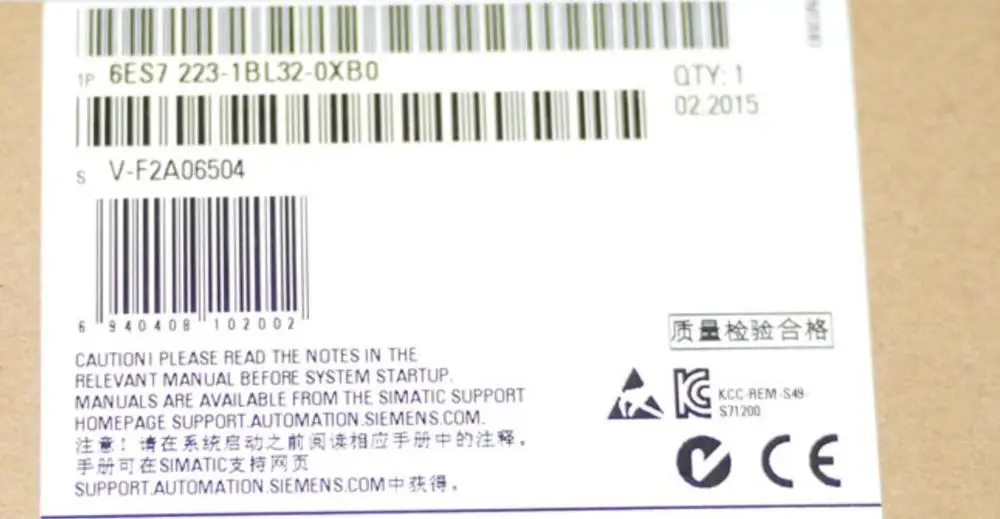 

PLC S7-1200 16 in/16-out 6ES7223-1BL32-0XB0