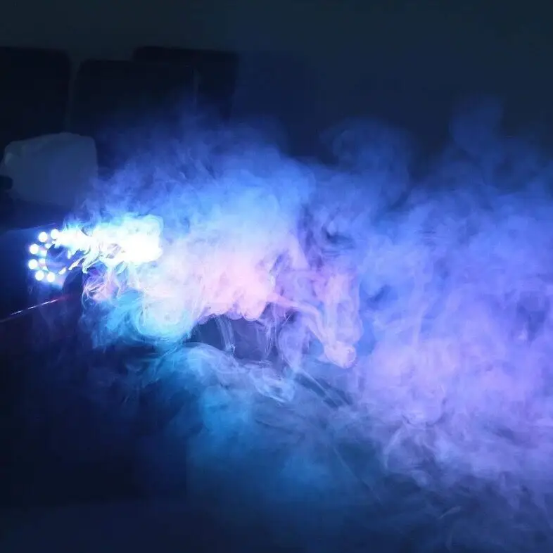 

10pcs 1500W LED Full Colored Portable Fog Machine Wireless Remote Smoke Machines for Events