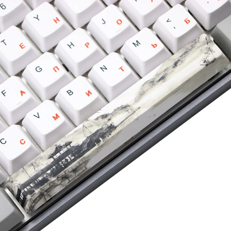 

Russian Character Dye Subbed PBT Keycap Set Mechanical Keyboard Keycaps for GH60 RK61/ALT61/Annie /Poker GK61 GK64 Dz60