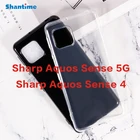 Для Sharp Aquos Sense 5G Желейный силиконовый защитный чехол для телефона Sharp Aquos Sense 4 SH-M15 Sense 4 Lite мягкий чехол из ТПУ