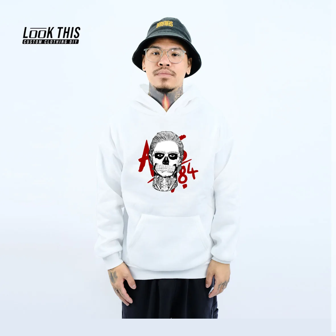 

American Horror Story Male Anime Sweatshirts Mens Oversized Hooded Men Pullover Sweatershirts Unisex Long Sleeve Hoodie Top