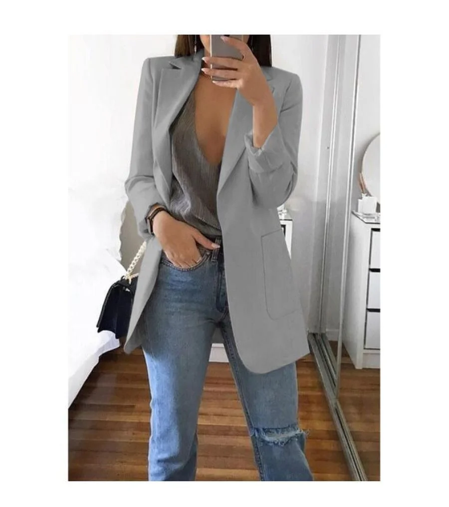

Blazers for Women Elegant Fashion Casual Harajuku Suit Jacket Office Lapel All-match Blazer Fall Clothes for Women Coat 2021