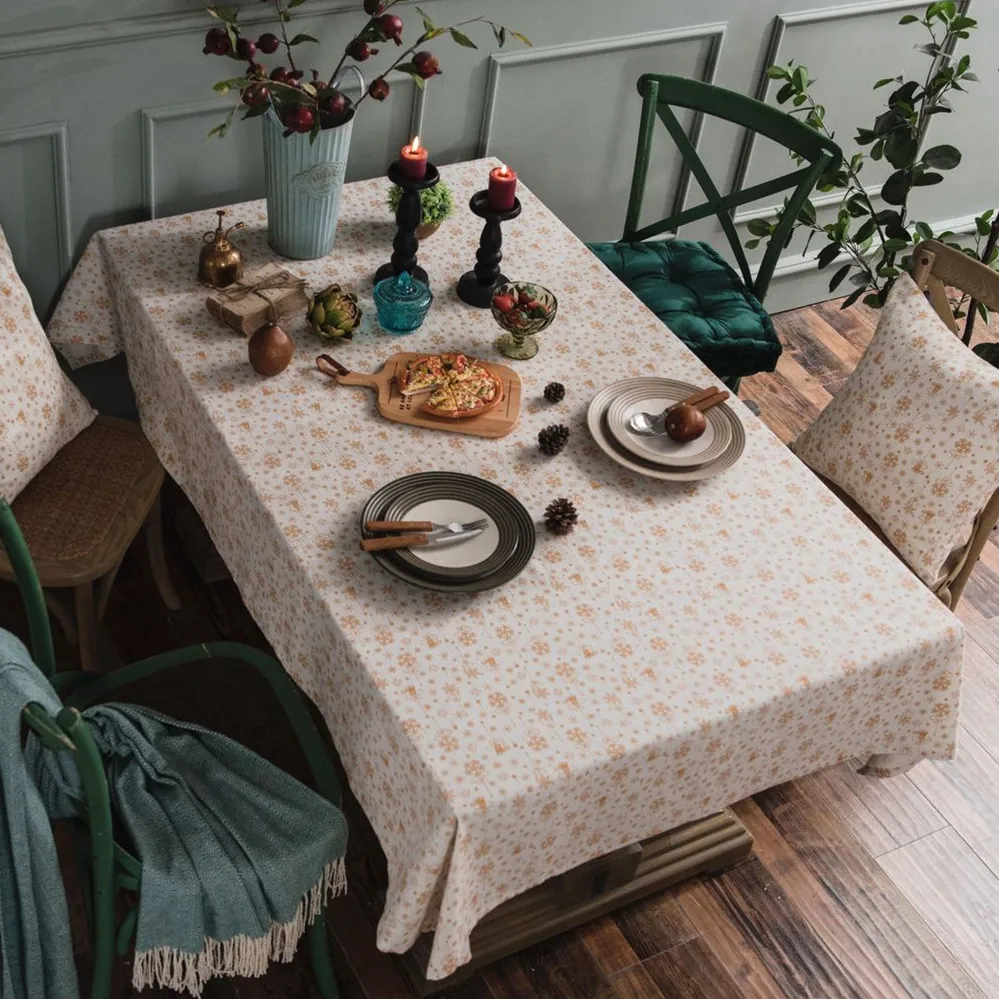 1 шт. Рождественская скатерть SunnyRain льняная прямоугольная для стола | Дом и сад