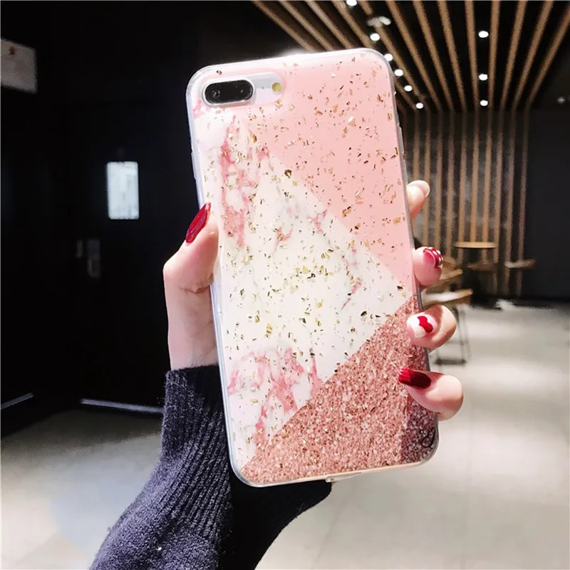 Роскошный lovecom золотой мраморный чехол для iPhone 11 Pro Max XS Max XR X 6 6S 7 8 Plus противоударный мягкий эпоксидный чехол для телефона - Цвет: i