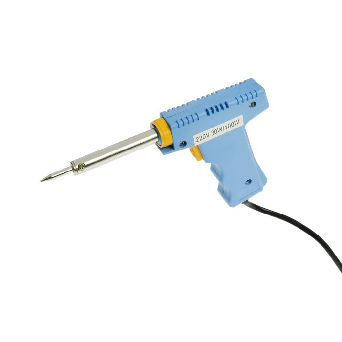 Паяльник пистолет с регулировкой мощности TUNDRA 30 100 Вт 220 В 1026065|Электрические