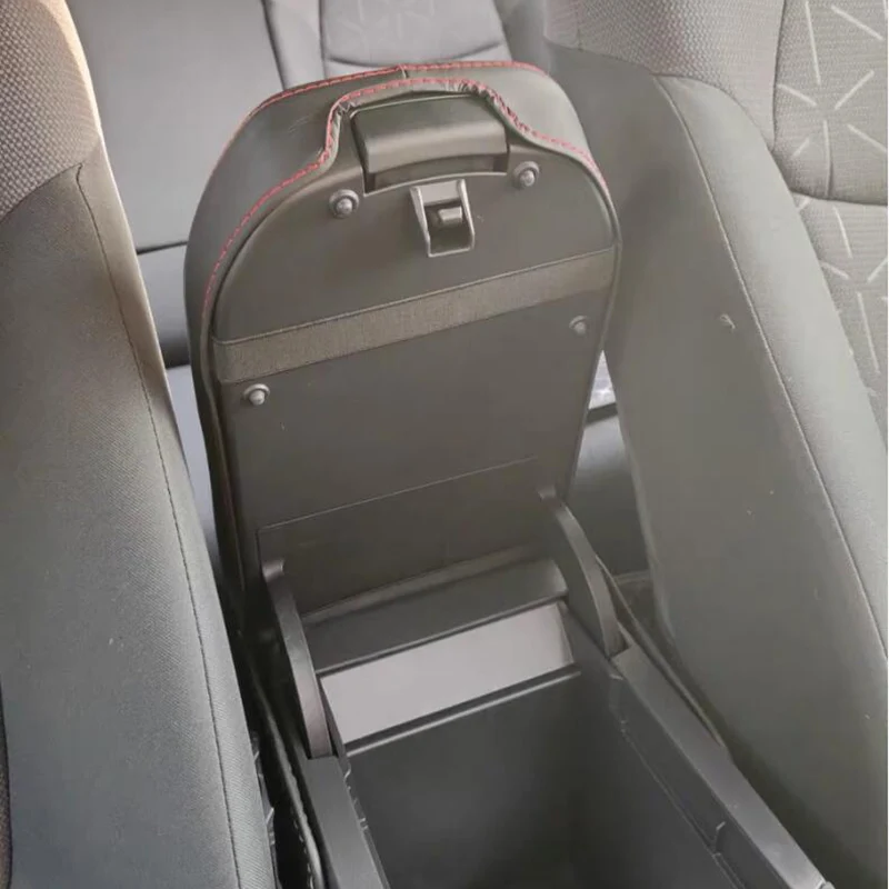 Автомобильный центральный подлокотник-ящик из микроволокна кожаный чехол