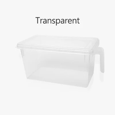 Transparent Большая коробка для хранения холодильника многофункциональная коробка для хранения замороженных овощей и фруктов коробка для хранения будет продавать подарки - Цвет: Transparent