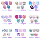 50 шт., детская одноразовая маска с рисунком радуги