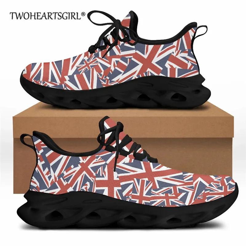 

Brand Design Flats Flag of British Design Men Shoes Casual Sneakers Lace-up Walking Shoes Comfortable Zapatillas Hombre Custom