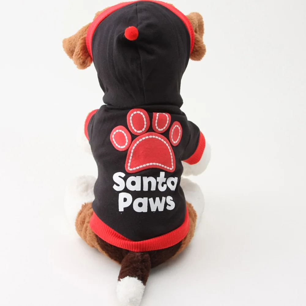 2020 новейшая Милая одежда с принтом лап для собак и кошек удобная толстовка