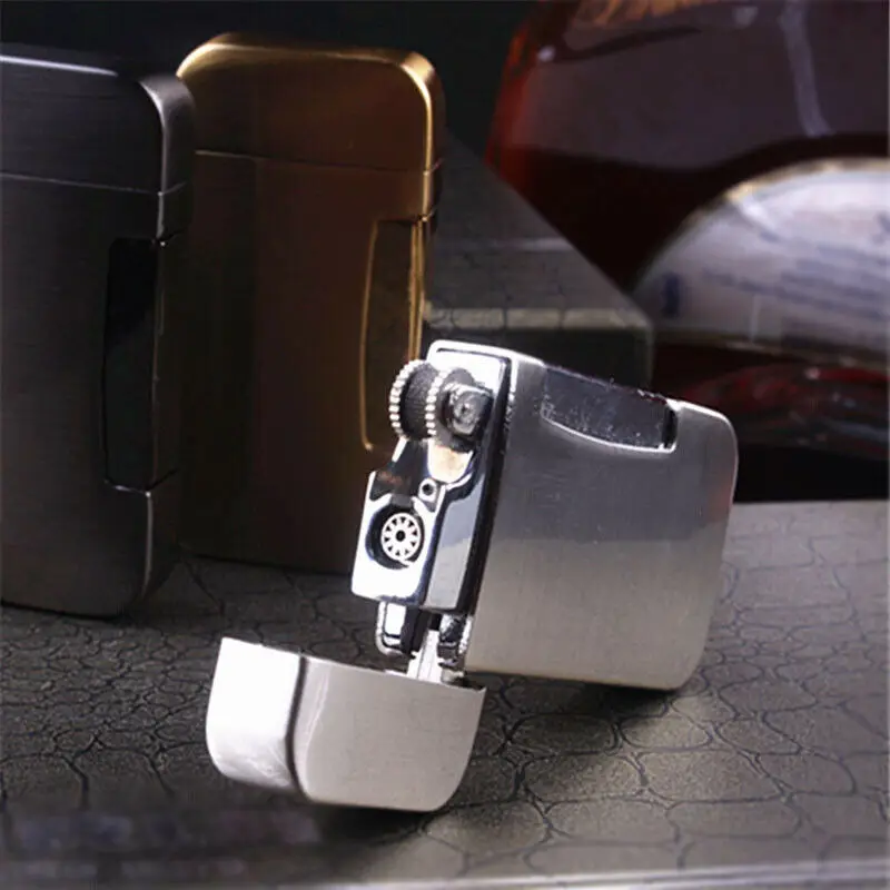 Zhenduo классические мужские металлические ветрозащитные зажигалки многоразовые