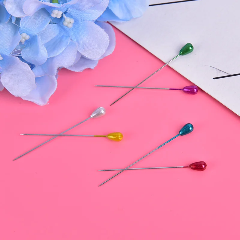 

144pcs Colorful Positioning Needles Diy Patchwork Locating Pearl Light Straight Pins Sewing Tools Accessories