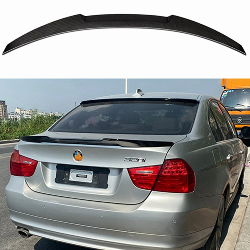 

Car Styling M4 Style Carbon Fiber Rear Roof Spoiler Trunk Lip Boot Wing For bmw E90 M3 318i 320i 325i 330i 2005-2011 E90 sedan