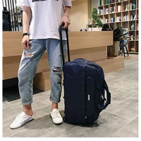 new 2021 travel trolley bag duffle luggage with wheels high capacity rolling suitcase lady travel bag men carry on bag 4 colors