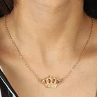 Seblasy европейская роскошная Однослойная Золотая цепь корона ожерелья и подвески для женщин, изготовление безделушек, ювелирные изделия