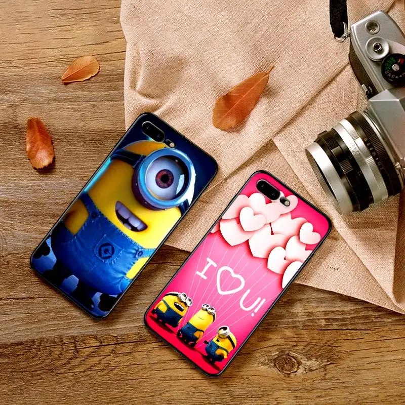 Милый мягкий чехол из ТПУ с миньонами для Apple IPhone X XR XS MAX 5 5S 5C SE 6 S 7 8 Plus ipod touch