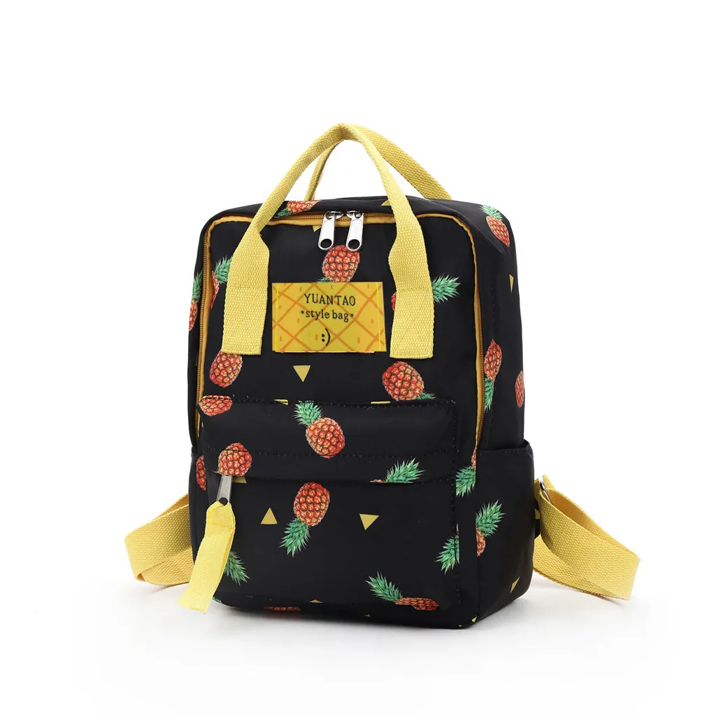 Женский модный дорожный рюкзак с принтом Pineappl повседневный в студенческом стиле