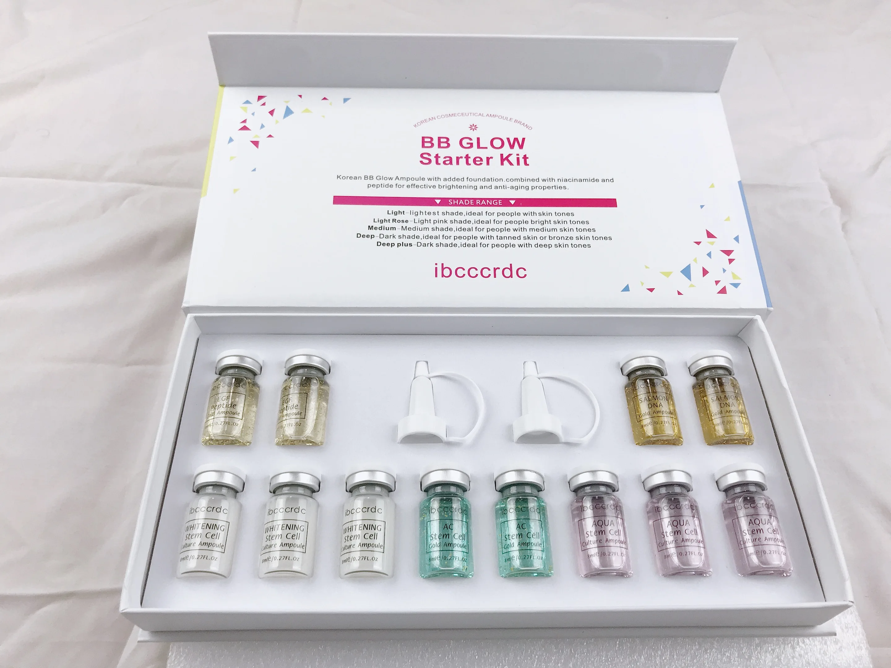 Белый бустер BB сыворотка светящийся микс стартовый набор bb крем-основа Niacinamide для