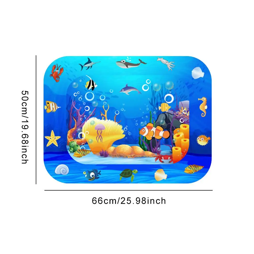

Tummy Time Baby Water Pad Inflatable Water Mat Sensory Stimulation Blow-up Play Mat Pad Suitable For Baby Showers