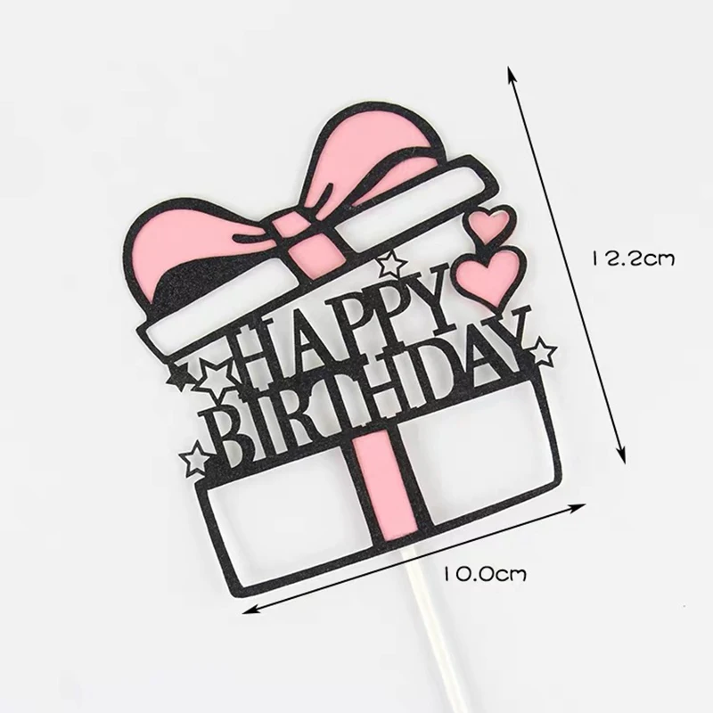 С днем рождения партии поставки кекс Топпер день детей ребенка с вставка для