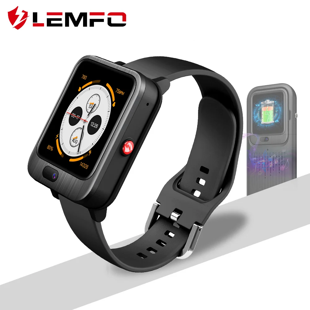 LEMFO LEM11 4G умные часы для мужчин gps 3+ 32 Гб Видео Звонок с 1200 мАч банк питания беспроводной Bluetooth динамик 2 в 1 Смарт часы для женщин
