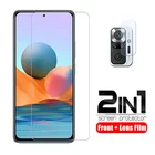 Защитное стекло 2-в-1 для Xiaomi Redmi Note 9 8 Note10 Pro Max 9T 9S 7 Mi Poco M3 X3 F2 Pro Mi 10t len