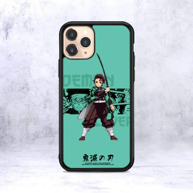 

Demon Slayer Kimetsu no Yaiba 1 Phone Case for iPhone 12 mini 11 pro XS Max X XR 6 7 8 plus SE20 High quality TPU silicon cover
