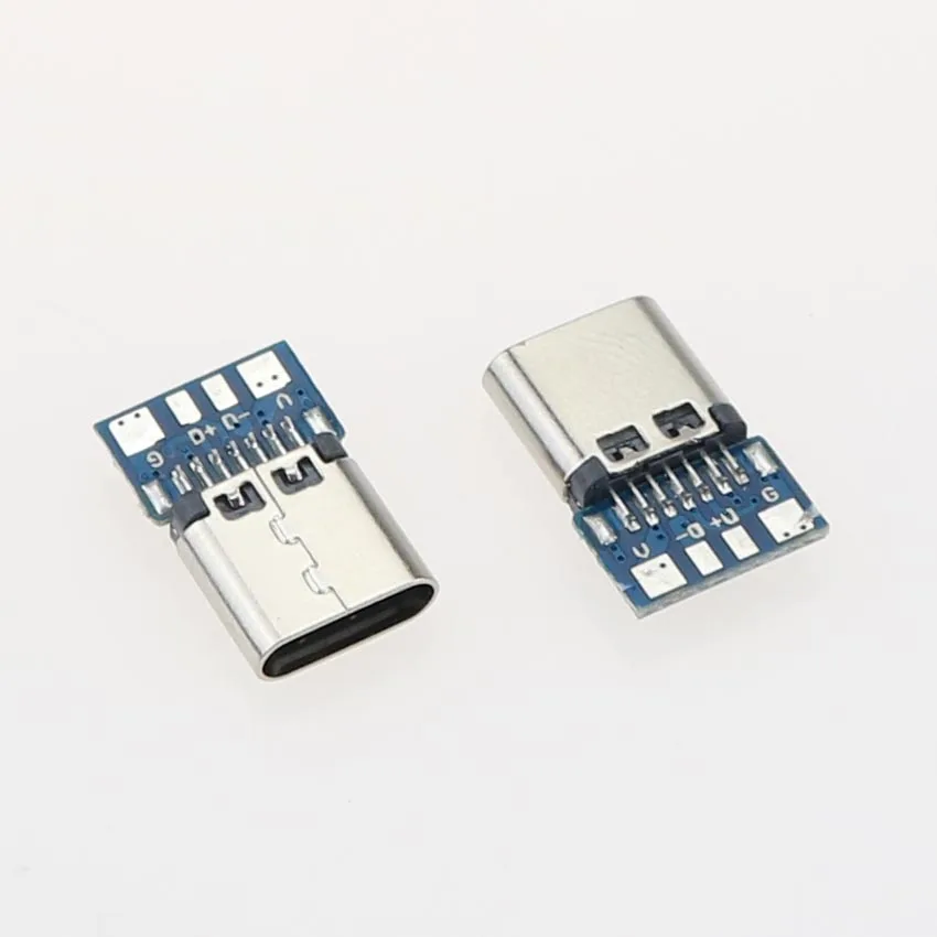 USB 3.1 Type C Female Connector Jack Dock 14 Pin Socket Port receptacle Through Holes PCB USB-C power charging dock | Мобильные