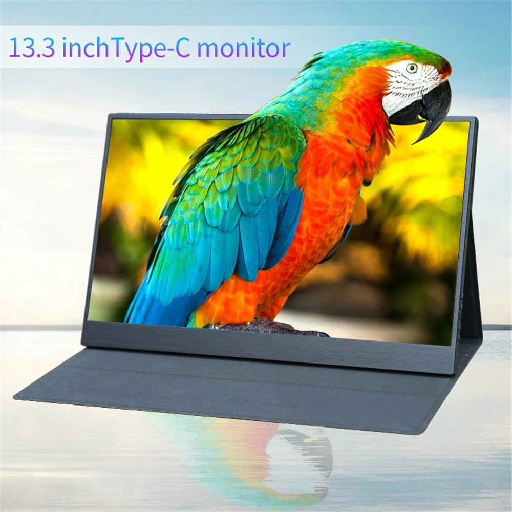 EMS 13 3 &quotHD портативный ЖК монитор Type C (USB C) Mini HDMI для Xbox One PS4 DVD PC металлический