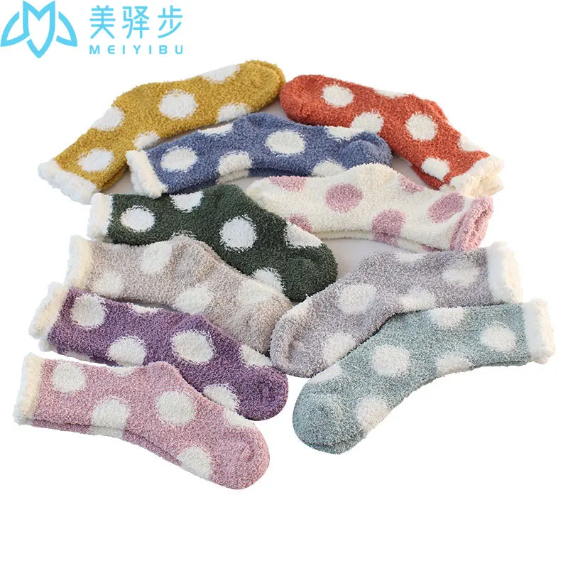 20 Pairs Per Set Socks Autumn Winter Coral Velvet Socks Lovely Love Socks Hot Sales Winter Socks