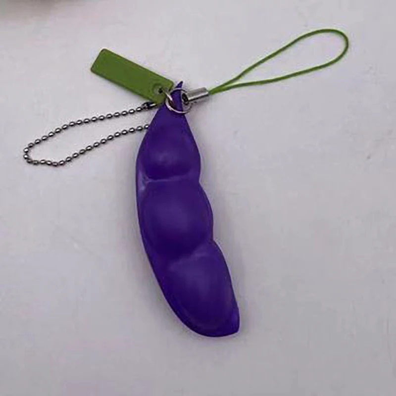 Color Fidget Toy Antistress Squeeze Edamame Relieve Stress Pop Lovely it Beans Surface Emotion Figet Toys Keychain | Игрушки и хобби