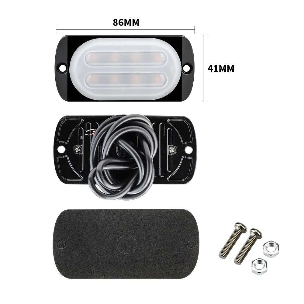 New 8LED Car Truck Trailer Beacon Lamp Strobe Warning Light Grill Flashing Breakdown Emergency LED Side For Cars | Автомобили и