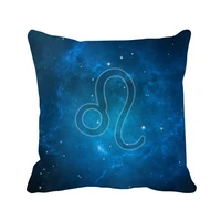 starry sky night leo zodiac constellation throw pillow square cover